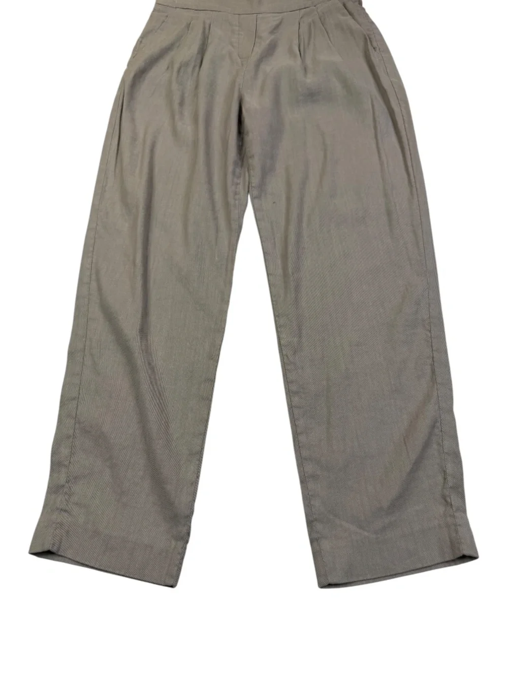 Babaton Cohen Pleated Pants Size 0 Taupe Greige Pull-On Aritzia Work